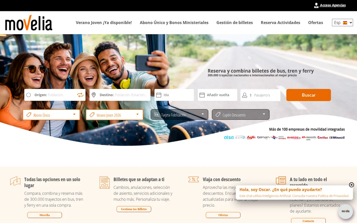 Movelia.es home page