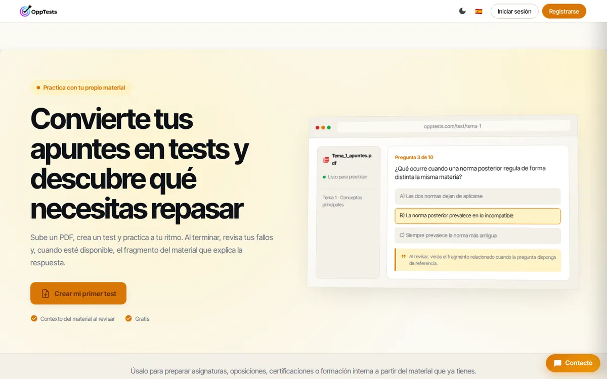 OppTests public home page